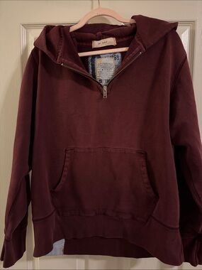 GAP Vintage Half-Zip Burgundy Sweatshirt
